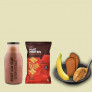 Gymvitals Weight Gain Shake + 10g Protein Chips + 2 Brown bread with Peanut Butter Spread + 1 Banana