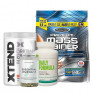 MuscleTech Premium Mass Gainer 12 Lbs + Xtend BCAA + Myprotein Fish Oil + Universal Nutrition Daily Formula