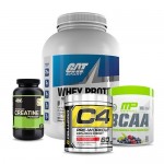 GAT Sport Whey Protein with ON Creatine and MP BCAA plus Cellucor C4 60 Stack