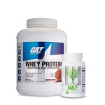 GAT Sport Whey Protein 5Lbs with Universal Nutrition Daily Formula Multivitamin