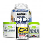 MuscleTech Premium 100% Whey Protein with MP Glutamine and MP BCAA plus Cellucor C4 60 Stack