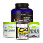 Ultimate Nutrition Prostar 100% Whey Protein with MP Glutamine and MP BCAA plus Cellucor C4 60 Stack