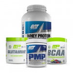 GAT Sport Whey Protein with GAT PMP and MP Glutamine plus MP BCAA Stack