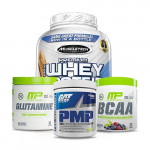 MuscleTech Premium 100% Whey Protein with MP Glutamine and MP BCAA plus GAT PMP Stack