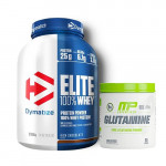 Dymatize Elite 100% Whey 5 Lbs with MusclePharm Glutamine