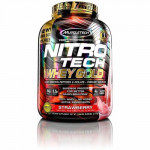 Muscletech Nitrotech 100% Whey Gold - Strawberry  - 5.53Lbs
