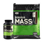 Optimum Nutrition ON Serious Mass 12 Lbs with ON Creatine